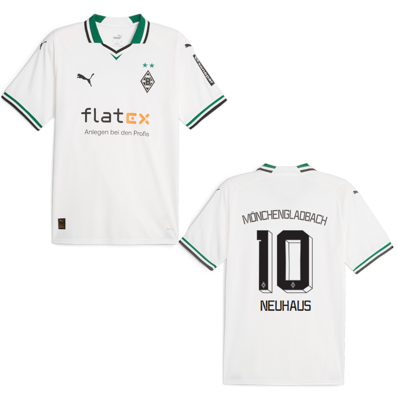 BMG BORUSSIA MÖNCHENGLADBACH Trikot Home Herren 23 / 24 NEUHAUS 10 Sportiger.de