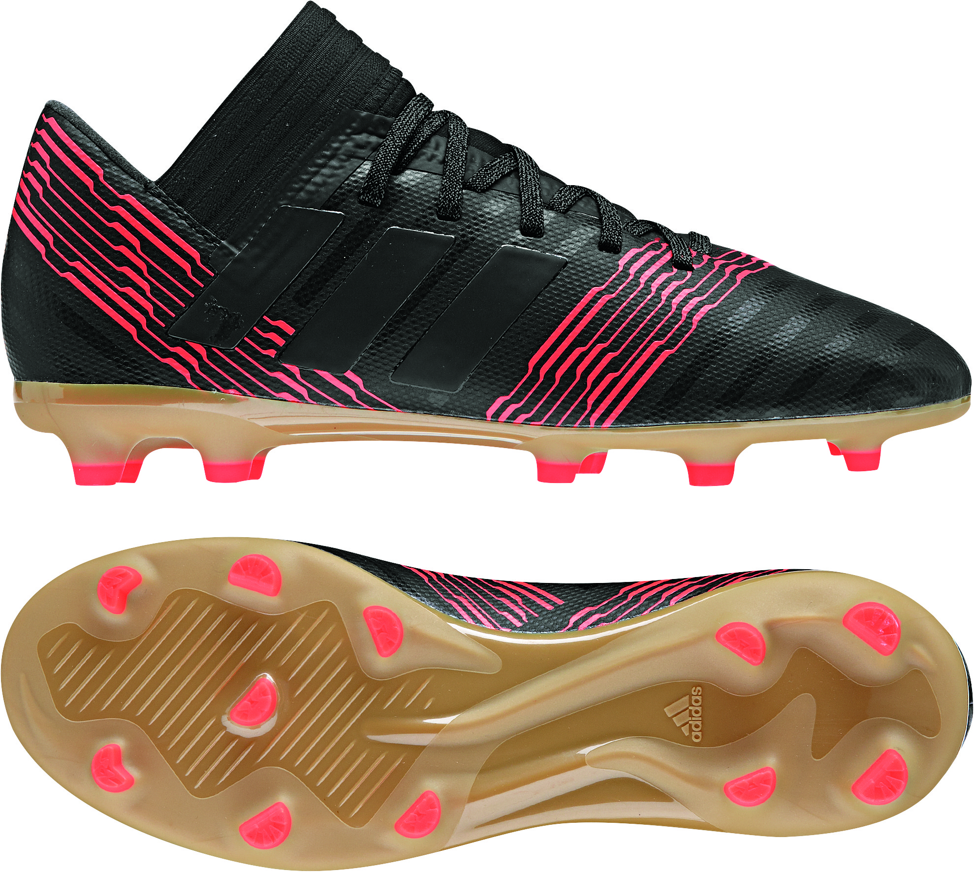 adidas NEMEZIZ 17.3 FG Kinder schwarz rot adidas NEMEZIZ 17.3 FG Kinder schwarz rot