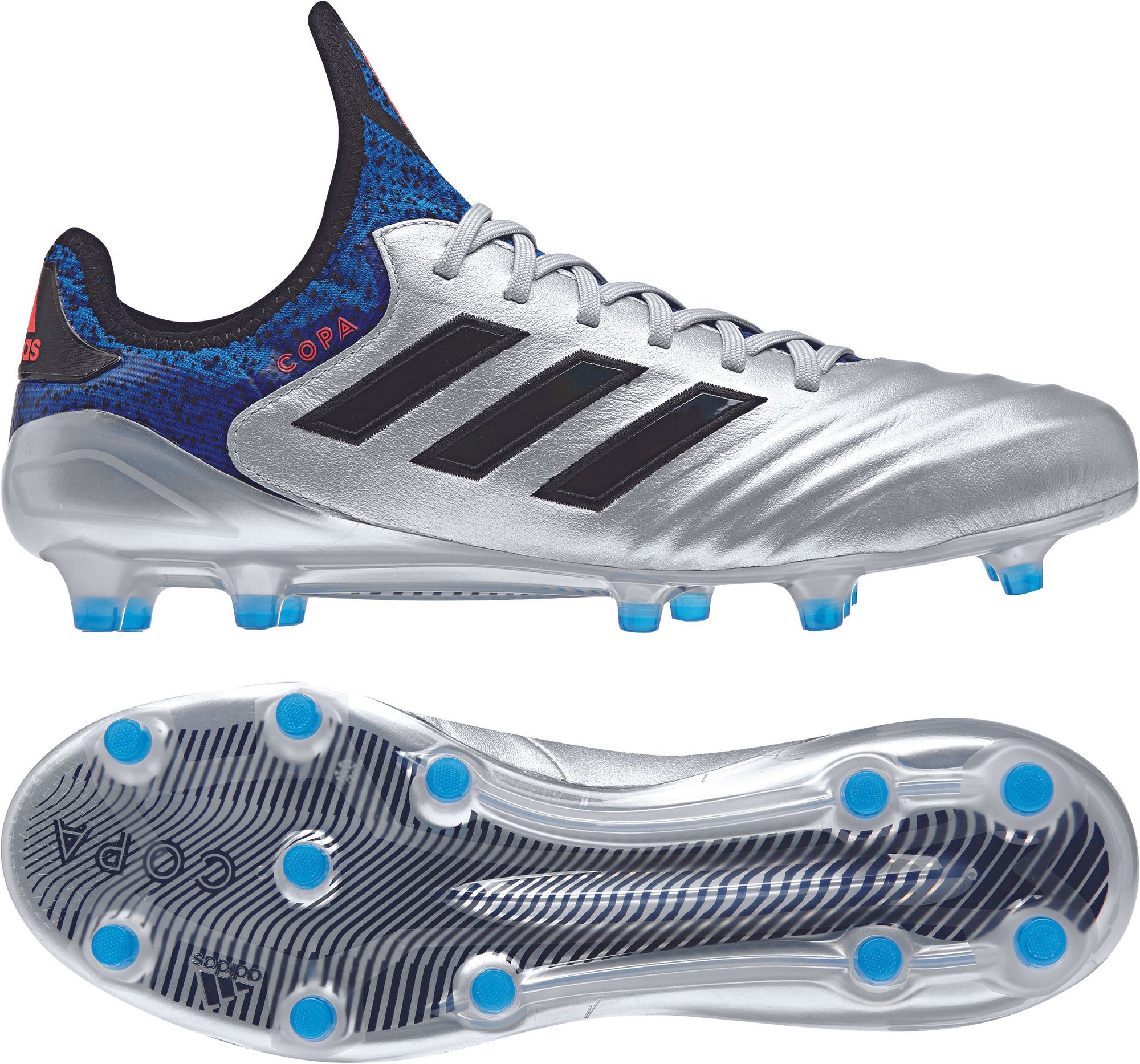 adidas COPA 18.1 FG silber-blau adidas COPA 18.1 FG silber-blau