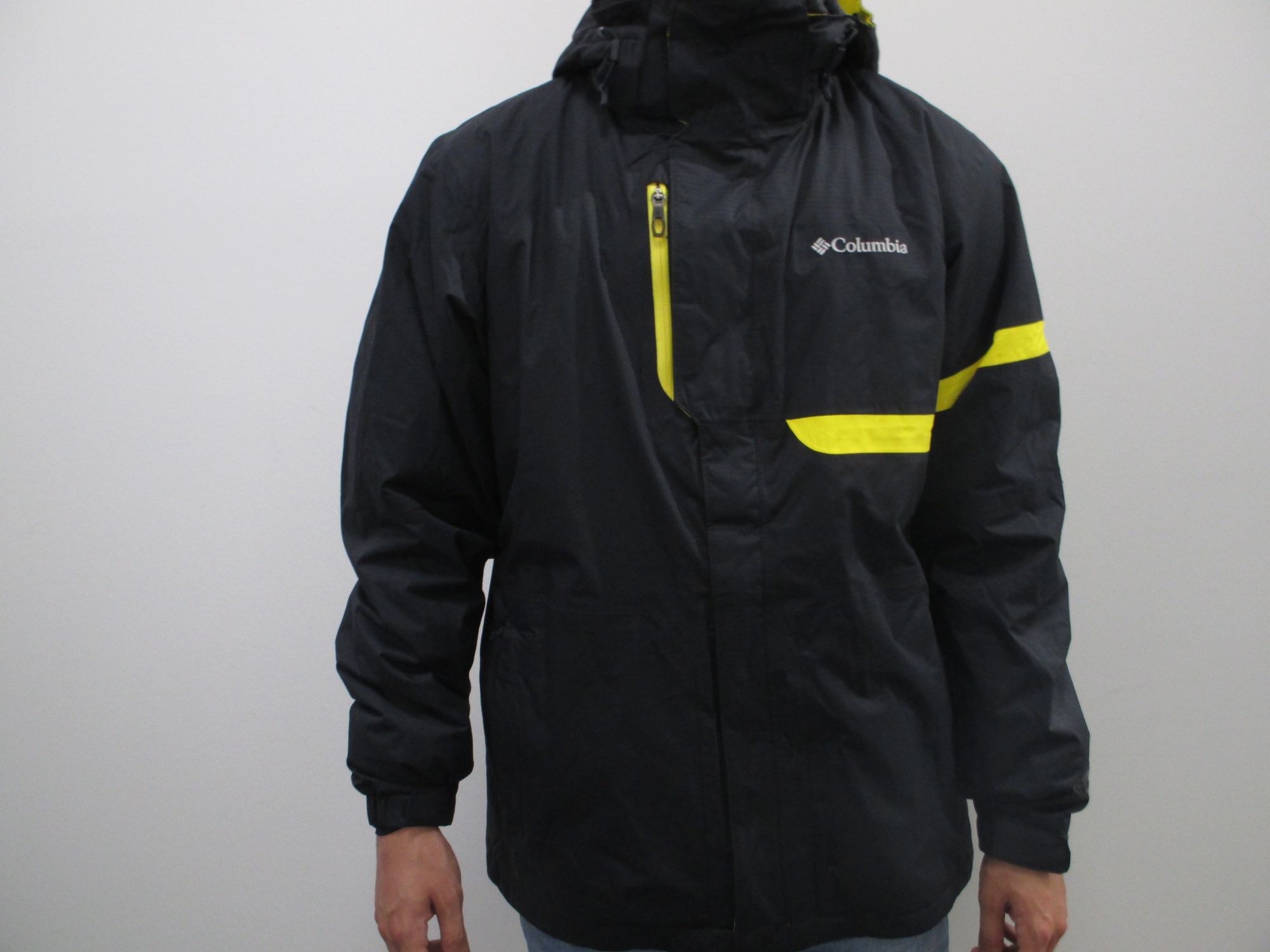 columbia FUSION EXACT Jacke Herren schwarz-gelb | Sportiger.de