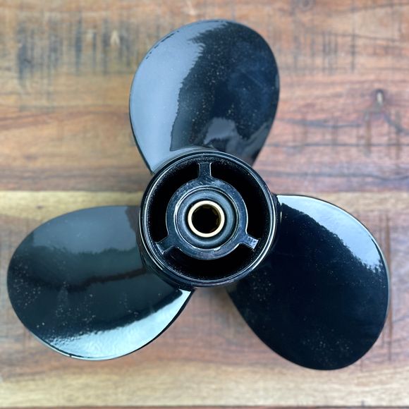 Boot Außenborder Propeller, 7 1/2 x 8 BA 3 Blätter Aluminium Propeller Außenbordmotor Weiß Passend für 4 PS 5 PS