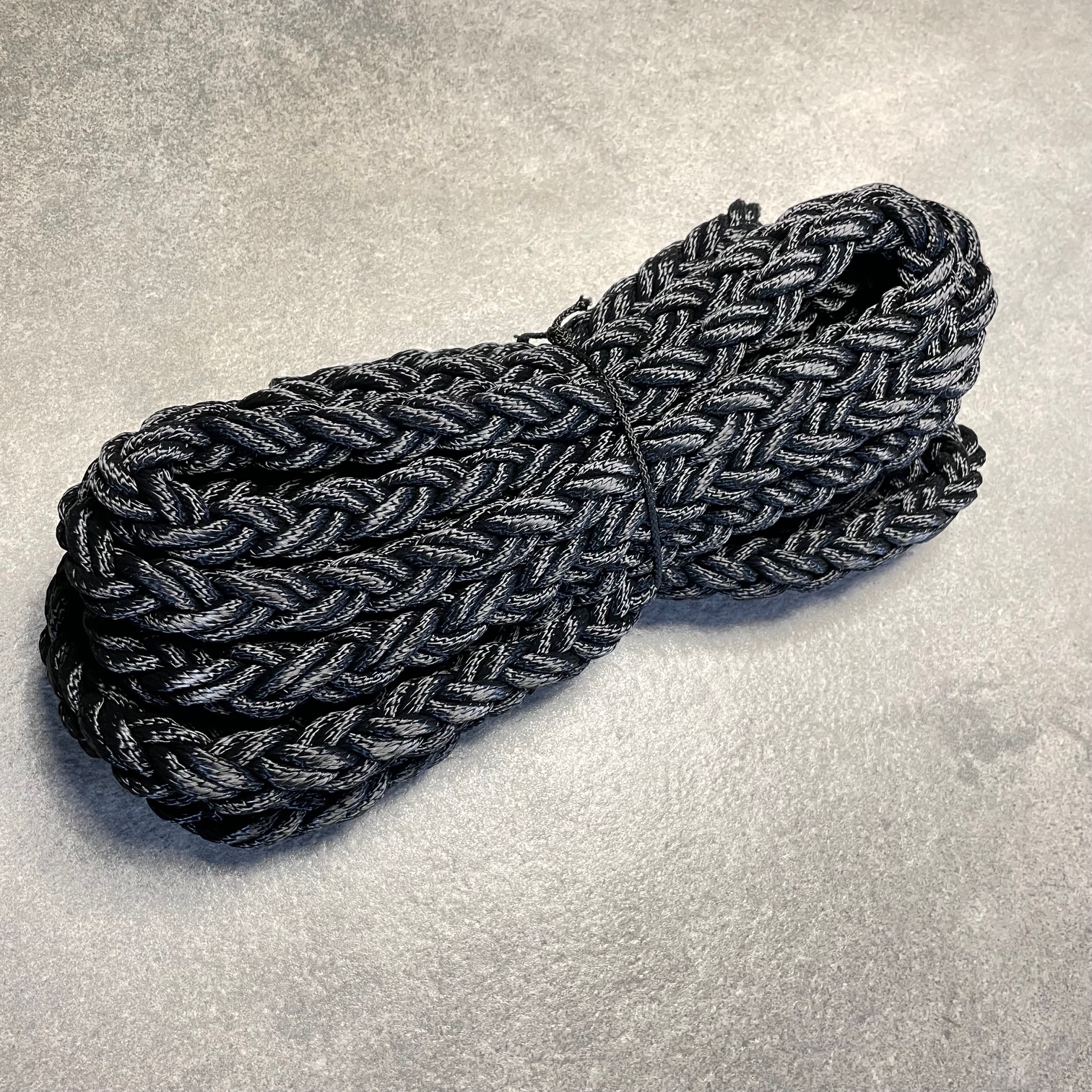 Artikel - 5 m Liros Squareline PES Ankerleine Festmacher Ø 16 mm kinkfrei schwarz 4700 daN