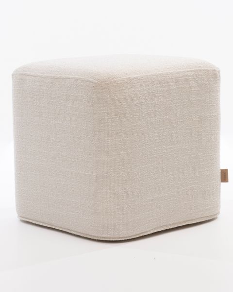 Teenpull Fußhocker Taupe 70x55x41 Cm - Stoff Hocker Für Wohnzimmer
