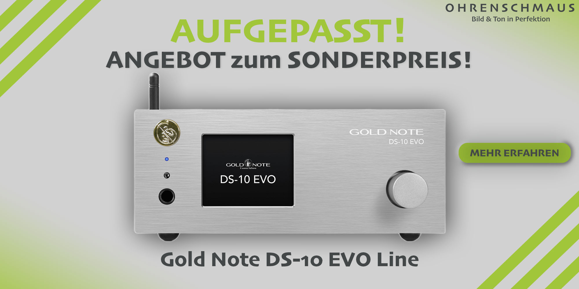     Gold Note DS-10 Evo Line Streaming DAC silber