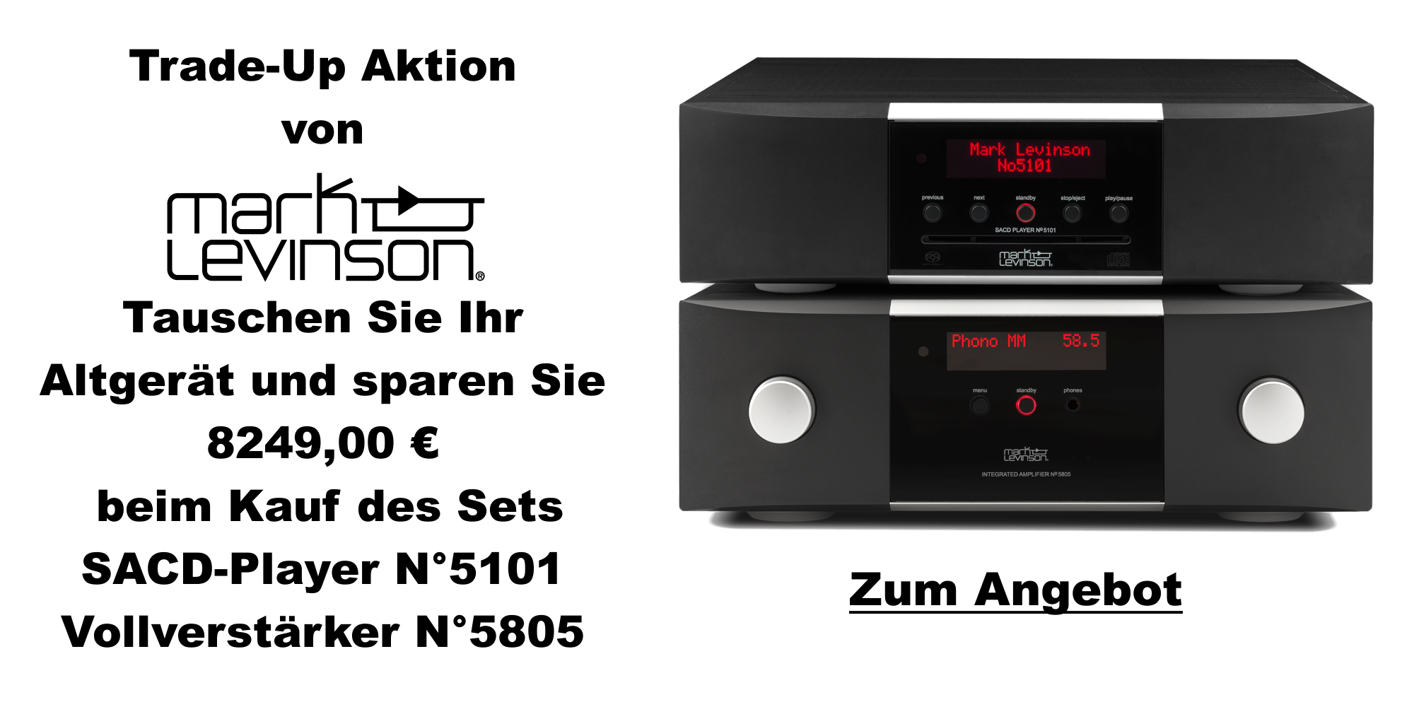     [Paket] Mark Levinson Trade-Up Aktion für No.5101 & No.5805 Set