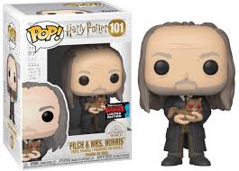 POP Funko Harry Potter Filch & Mrs Norris 2019 Fall Convention