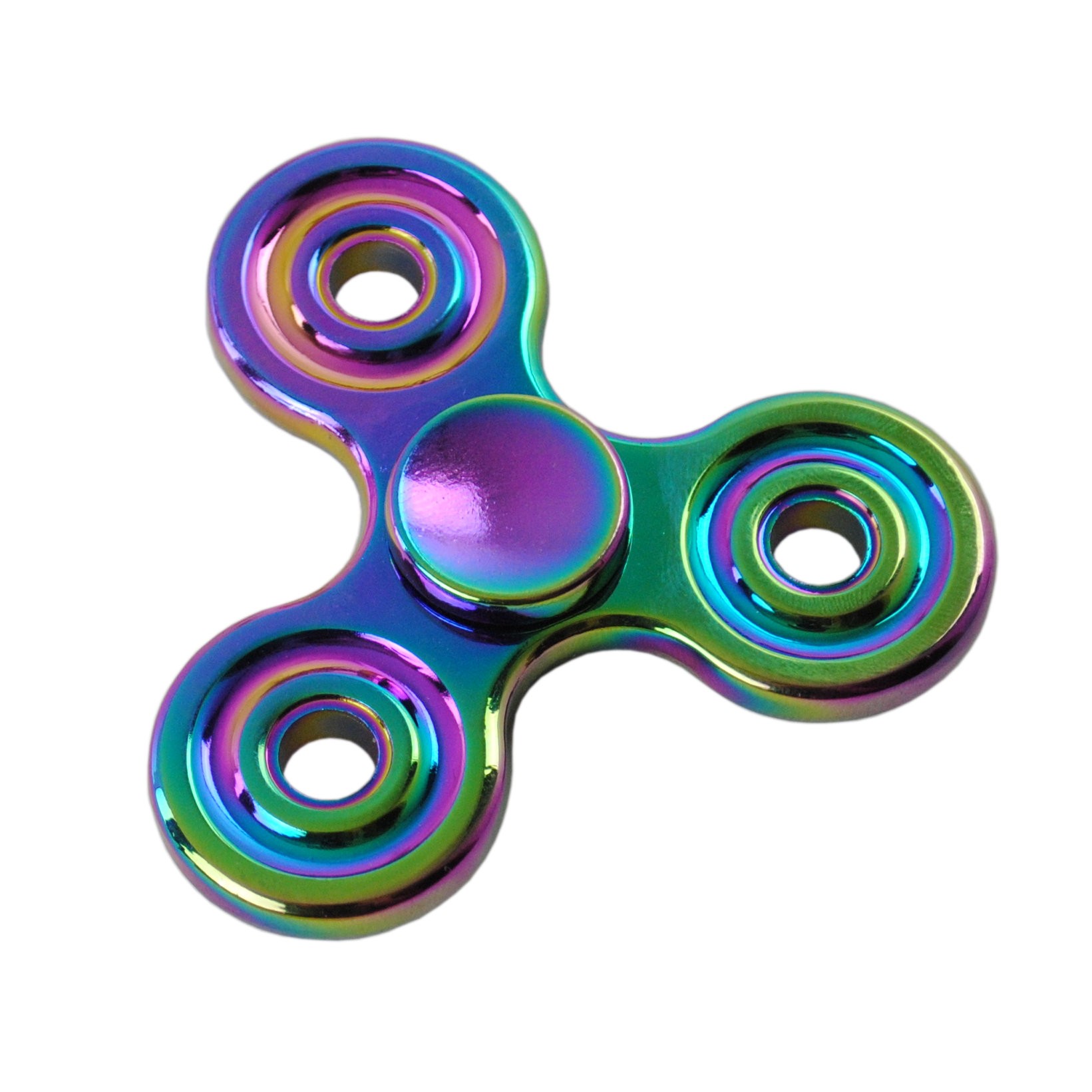 Massiver HighEnd Fidget Spinner Fingerkreisel Rainbow mit Keramik