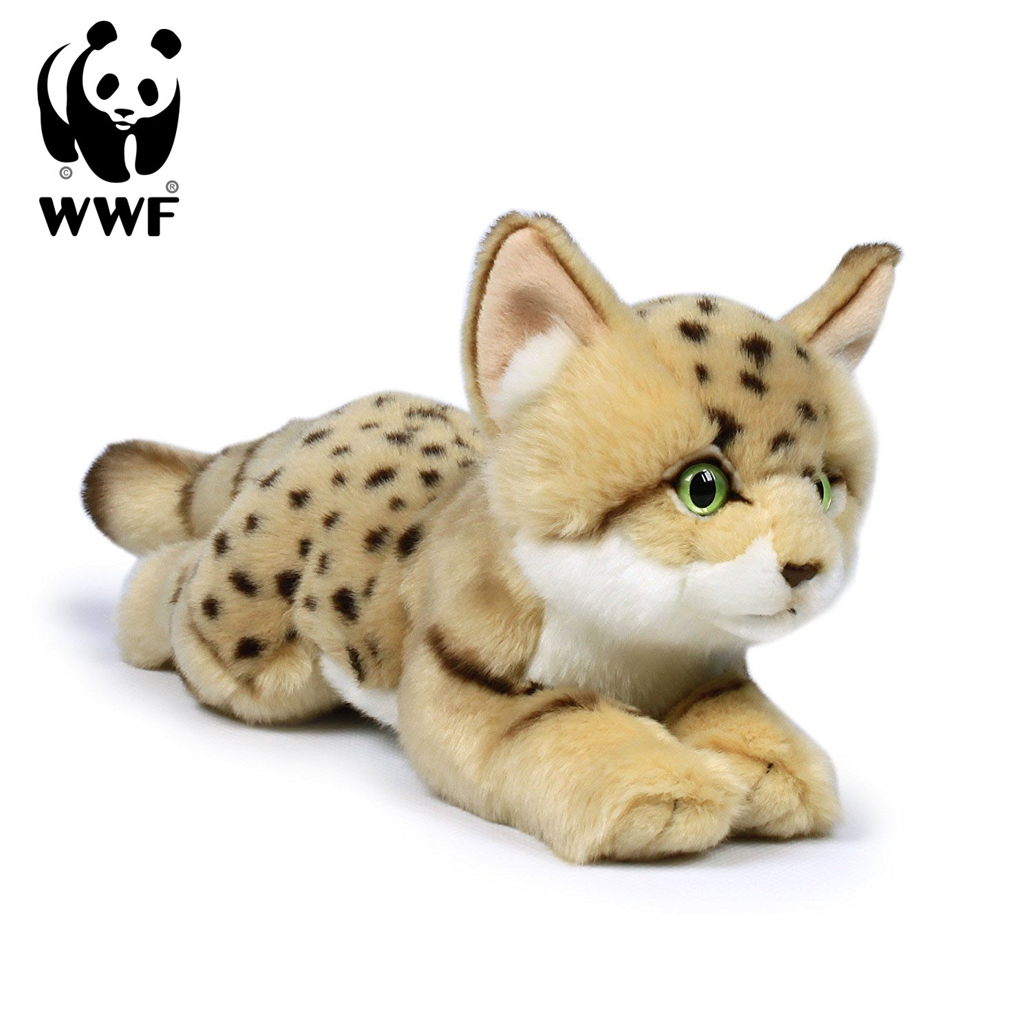 WWF Plüschtier Wüstenkatze (22cm) lebensecht Kuscheltier Stofftier