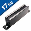 Magnet-System  52x23x32 mit schwarzer Grundplatte | schraubbar, Haftkraft 17 kg