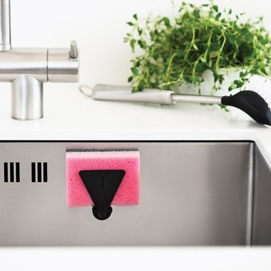Porte-éponge Magnétique Pour évier – Acier Inoxydable, 6x6x3 Cm, Séchage Rapide, Fixation Sans Outil Sur Surfaces Métalliques
