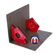 Mehrfach-Winkelmagnet 120mm x 16mm x 90mm Ferrit mit Winkeln 30°, 45°, 60°, 75°, 90° - hält 15kg