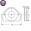 Mehrfach-Winkelmagnet 120mm x 16mm x 90mm Ferrit mit Winkeln 30°, 45°, 60°, 75°, 90° - hält 15kg