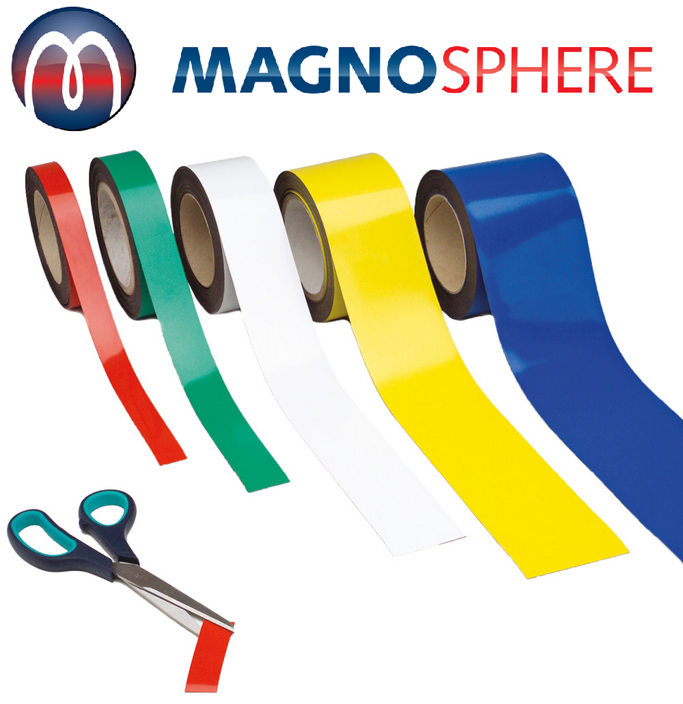 Nastro Magnetico Nero - Larghezza 40 Mm, Venduto Al Metro, Per Etichette Su Superfici Metalliche - Foto 10