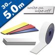 Etichette magnetiche lisce scrivibili e cancellabili 30 mm x 5 m - in rotoli da 5 metri