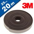 Magnetband Magnetstreifen selbstklebend mit 3M Kleber 1,6mm x 25mm x 20m - Rolle