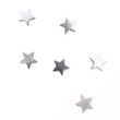 Memo magneti stella - set con 6 magneti- colori argento 15 millimetri x 55mm x 5mm-1