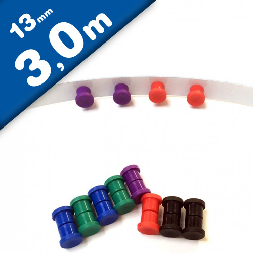 Metallband Selbstklebend Weiß - 19mm X 3m Für Magnetprojekte