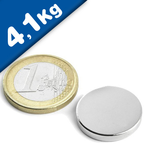 20 Magneti Al Neodimio Disco 3x1,5 Mm N50 – Potenti, Nichelati, Tengono 300g, Perfetti Per Fai Da Te E Lavagne