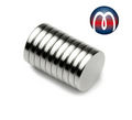 Scheibenmagnet Rundmagnet Ø 15 mm, Höhe 2 mm Neodym (NdFeB) N42 - hält 2,1 kg