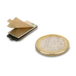 Quadermagnet selbstklebend 20 mm x 10 mm x 1 mm Neodym Magnet Quader N45 Nickel - hält 900 g