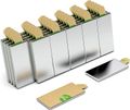 Quadermagnet selbstklebend 20 mm x 10 mm x 1 mm Neodym Magnet Quader N45 Nickel - hält 900 g