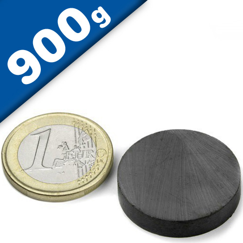 hält 300g Keramik-Magnet 20 x Scheibenmagnet selbstklebend Ø22 x 2mm Ferrit Y35
