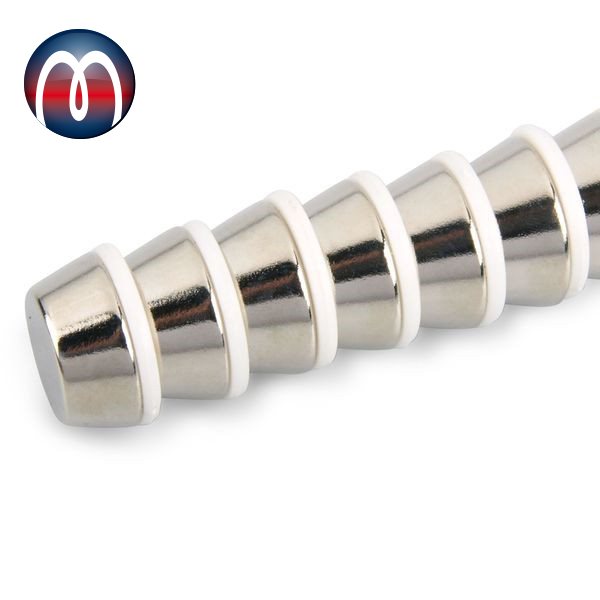 Cono magnetico 20/15 x 8 mm Neodimio NdFeB N40, Nichel - tiene 8 kg | Shop
