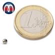 Neodym Kugelmagnet Ø 3 mm NdFeB N40, Magnetkugel, Nickel -  hält 130 g