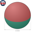 Neodym Kugelmagnet Ø 3 mm NdFeB N40, Magnetkugel, Nickel -  hält 130 g