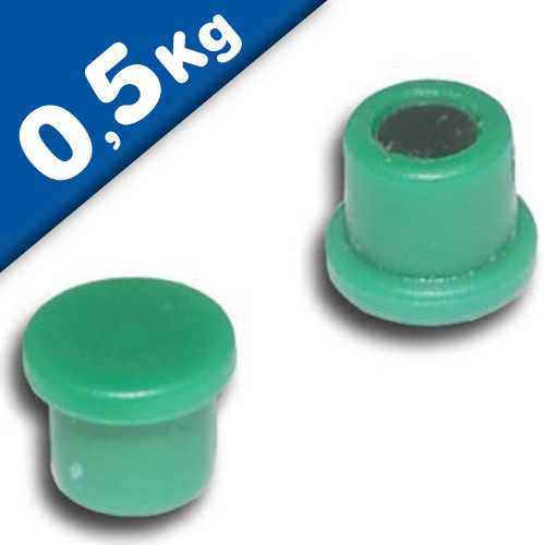 Magnete ufficio 18mm x 8mm Neodimio, rosso - forza 1 kg | Shop