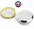 Magnete al neodimio in vaso d'acciaio Ø 25 x 9 mm, Magnete Memo Office forti - tiene 14 kg⭐⭐⭐⭐⭐