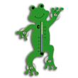 Innen- und Außen-Thermometer Frosch fürs Fenster 13,7 x 6,3 cm GRÜN - Skala -20° bis +50°C