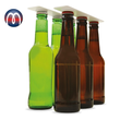 Getränkehalter magnetisch Weiß, 25 x 10 x 1 cm, Beverage Buddy Flaschenhalter, Bier-Halter Dosenhalter Büchsenhalter für 6 Getränke
