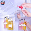 Getränkehalter magnetisch Weiß, 25 x 10 x 1 cm, Beverage Buddy Flaschenhalter, Bier-Halter Dosenhalter Büchsenhalter für 6 Getränke
