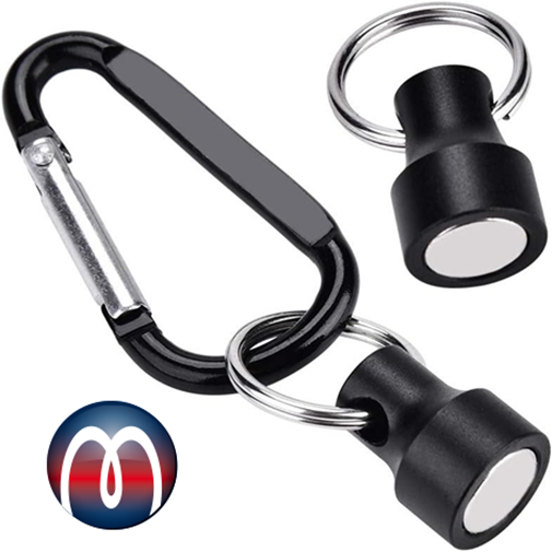 Magnetic Quick Release Split Key Ring Holder Ø 17mm, colored Release  Fishing Clip - holds 3.5 kg