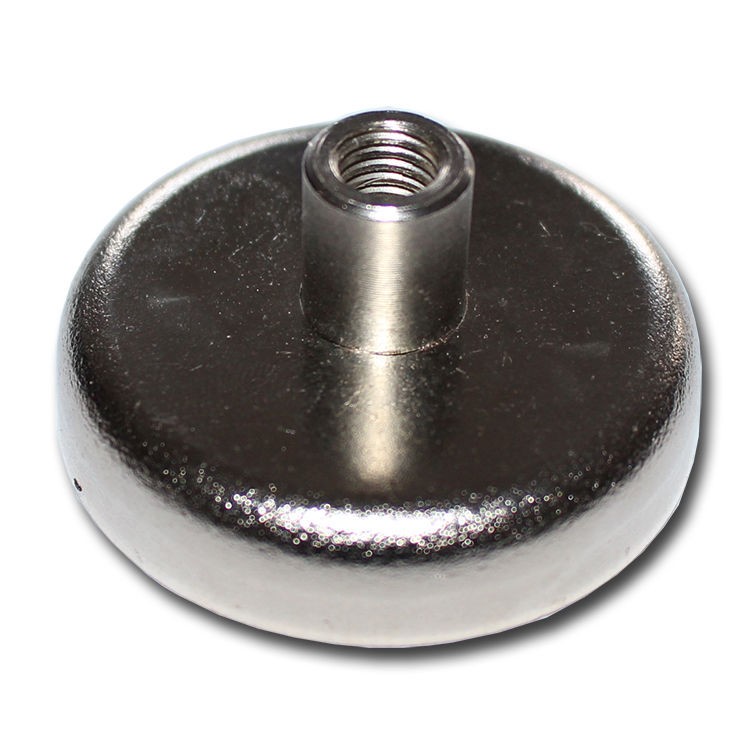Topfmagnet Neodym Flachgreifer Magnete  Magnetsystem Gewindebuchse Innengewinde