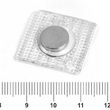 Scheiben-Magnet Neodym Ø 10 x 2mm zum einnähen, PVC-Hülle eckig - wasserfest - Haftkraft 1 kg