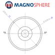 Neodym Ringmagnet N52 Ø 25 OD mm x Ø 5,5 ID mm x H 20 mm - M5 Nickel - hält 26 kg⭐⭐⭐⭐⭐