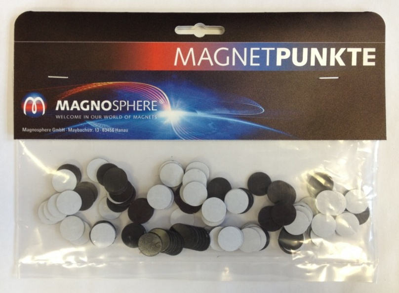 Self Adhesive Dots 0,9mm x Ø 14mm, 100 pieces, pull 80 g/cm²