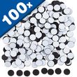 100 Magnet-Plättchen Magnetpunkte selbstklebend rund Ø 16mm x 0