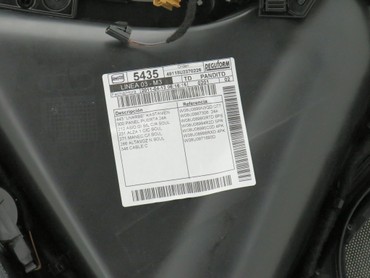 Türverkleidung Leder kastanienbraun braun soul schwarz hinten  