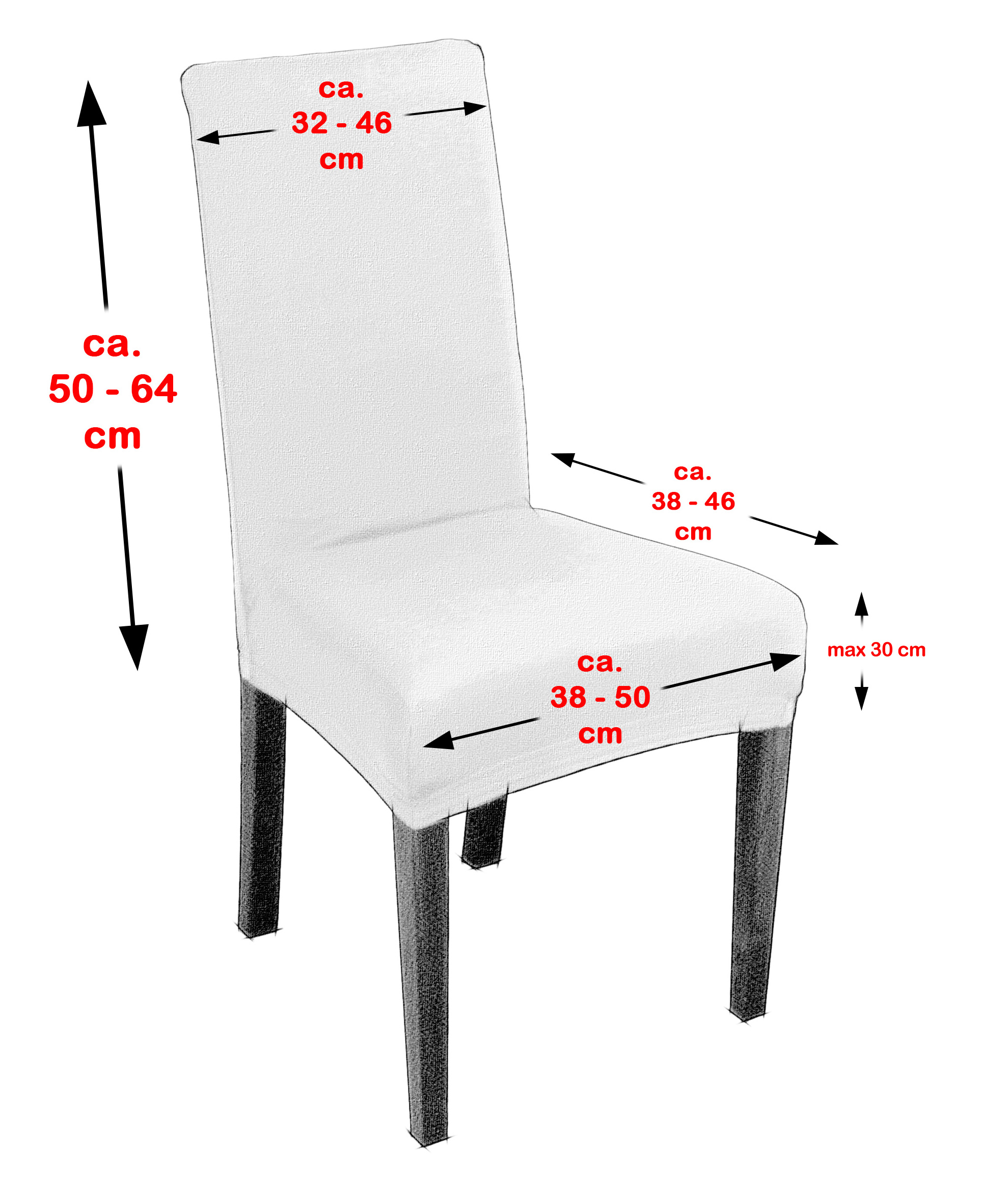 Eva Stuhlhussen Sets, Samt Mikrofaser Stuhlbezug lang, elastische Stretch Husse Eva Stuhlhussen Sets, Samt Mikrofaser Stuhlbezug lang, elastische Stretch Husse