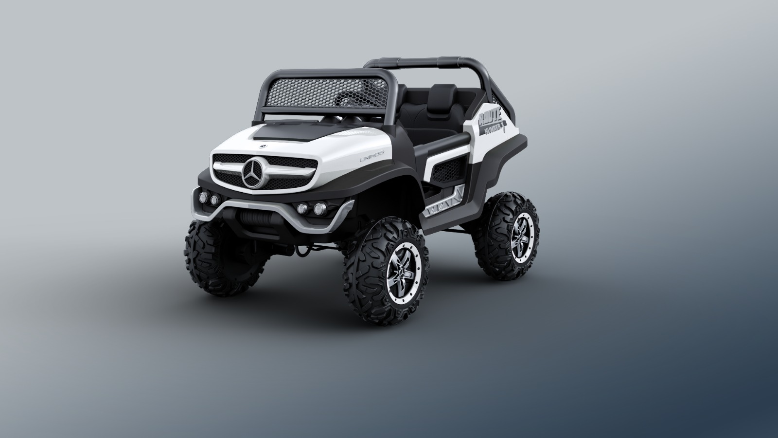 Kinder Elektro Auto Mercedes Unimog 2 Sitzer Jeep Gelande Fahrzeug Atv Quad Ebay