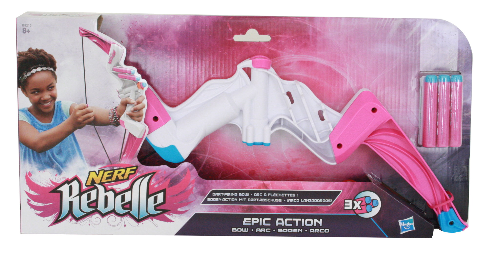 Nerf Rebelle Epic Action Bogen Blaster Pfeile Mädchen Spielzeug Schiessen rosa eBay
