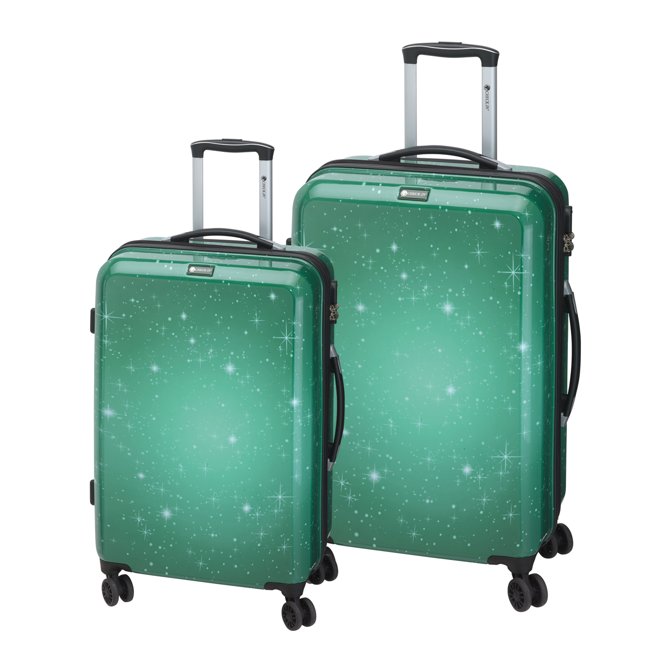 CHECK.IN 2tlg. Trolley Set L XL Reisekoffer Kofferset Koffer ABS Polycarbonat eBay