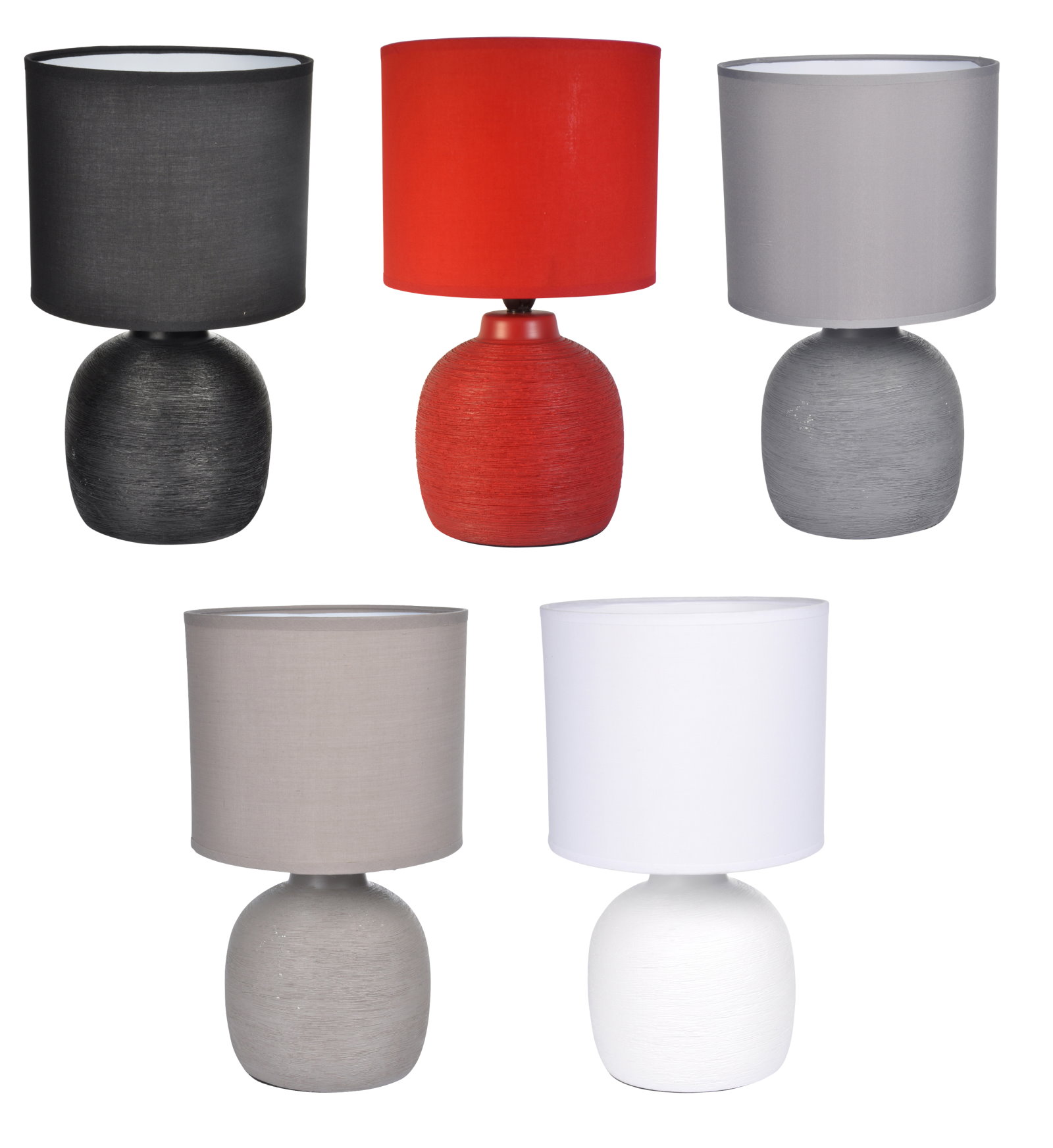 Tischlampe Keramik Stein Form Tisch-Lampe Nachttische Schlafzimmer Tischlampe