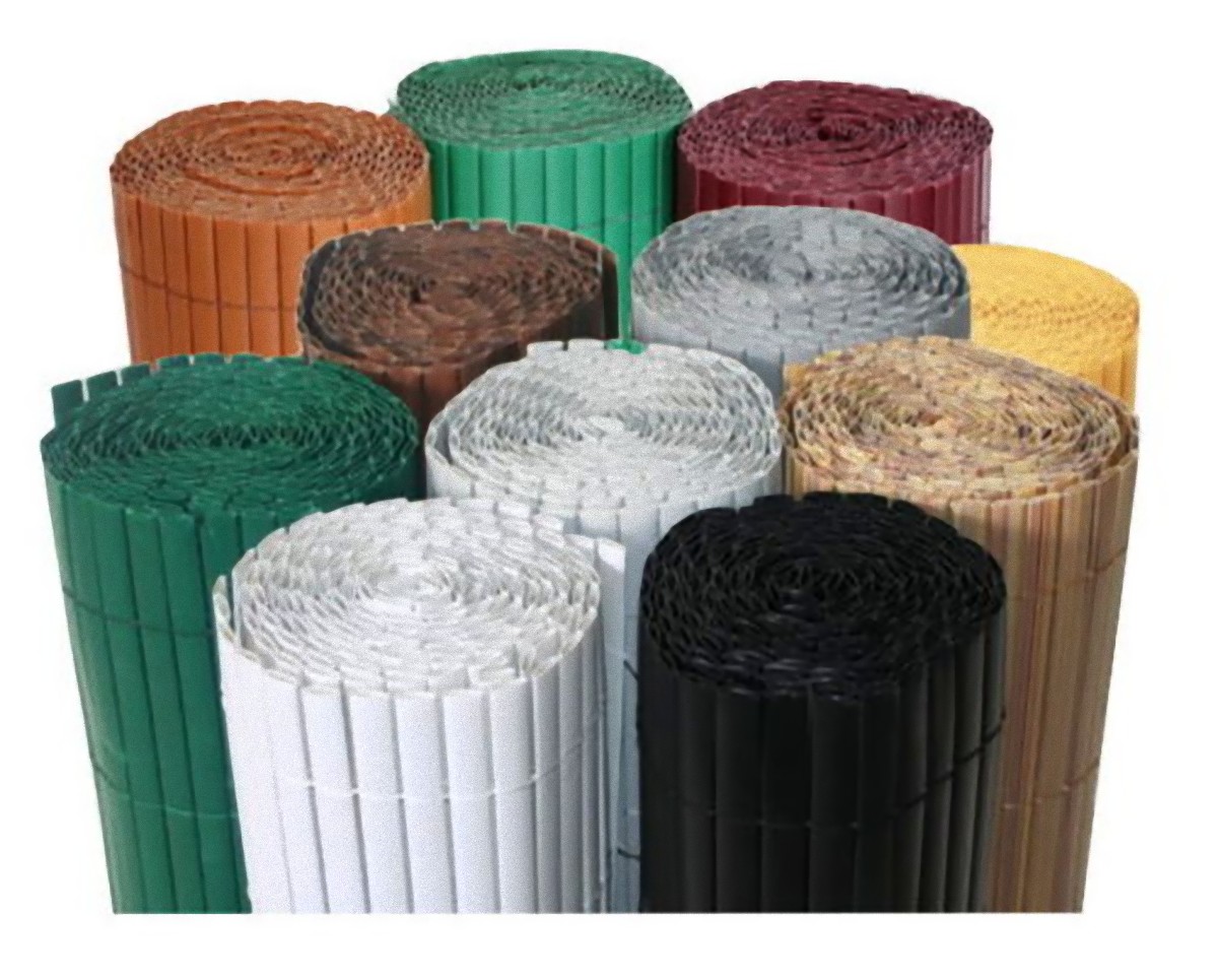 PVC Sichtschutzmatte 180x500 cm bambus Balkon Sichtschutz Zaun Windschutz