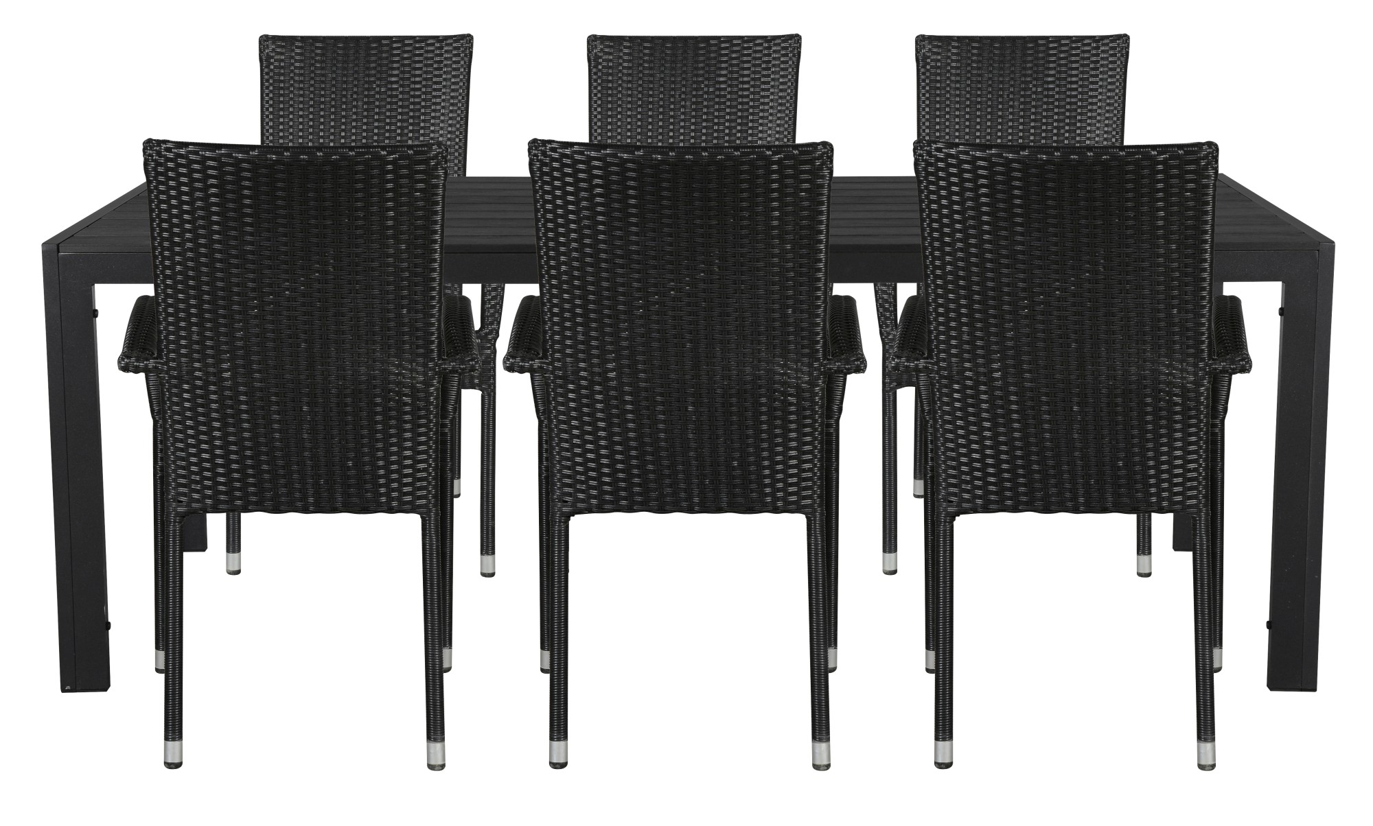 Gartenmöbel Set Fuccy Gartentisch + 6 Stühle Polyrattan Gartenmöbel Set Fuccy Gartentisch + 6 Stühle Polyrattan