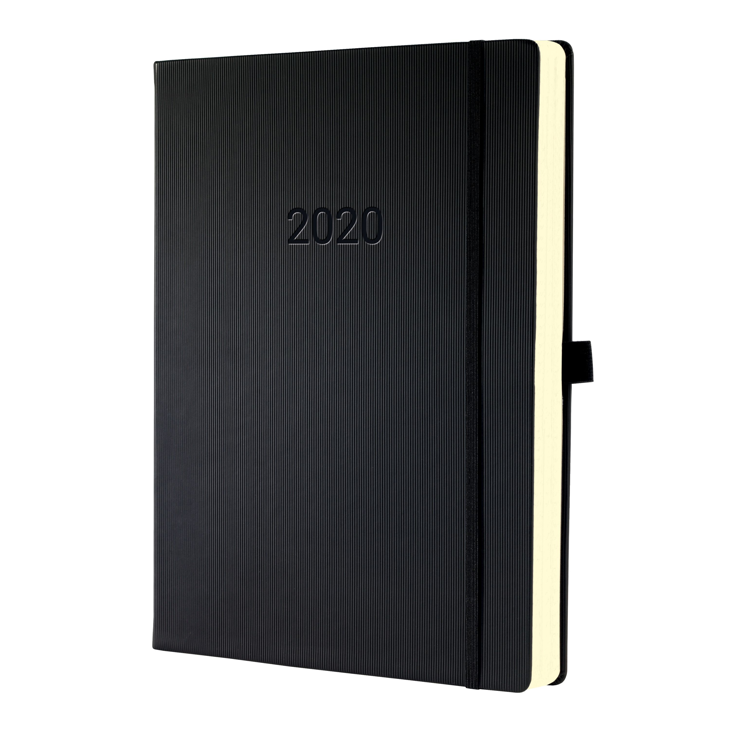 Sigel Terminkalender 2020 Conceptum C2004 Hardcover A4 Kalender schwarz Planer