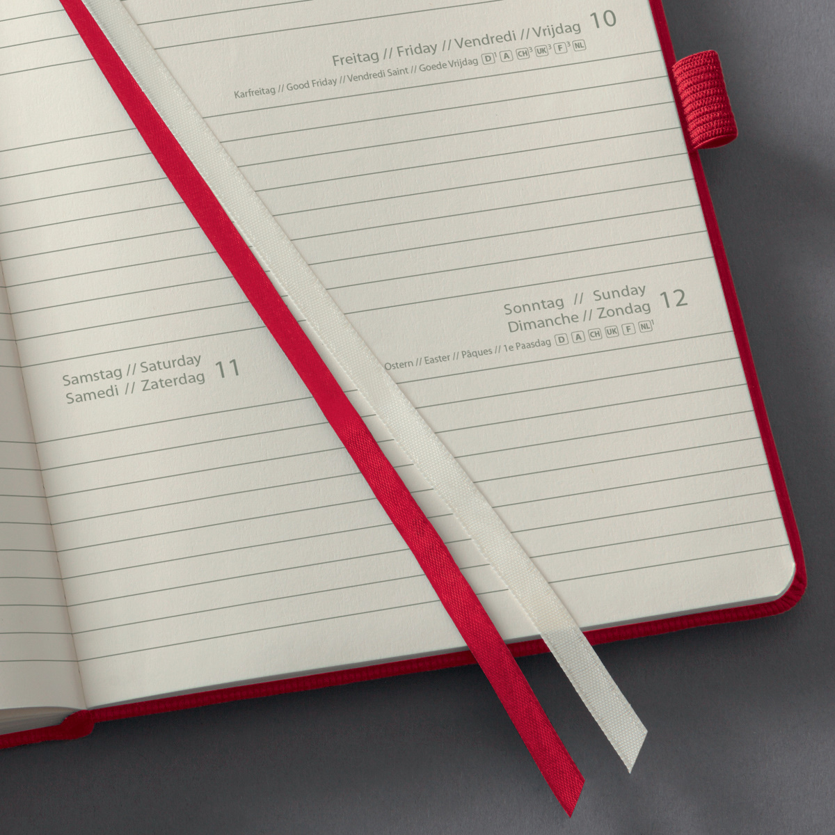 SIGEL Wochenkalender Conceptum 2020 ca.A5 Hardcover red C2064